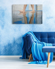 Korean contemporary painting Walk (w-12) by Lee Ju Won, interior wall art decor