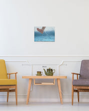 Walk (w-3) size reference 45.5x33.4cm - original Korean painting by Lee Ju Won