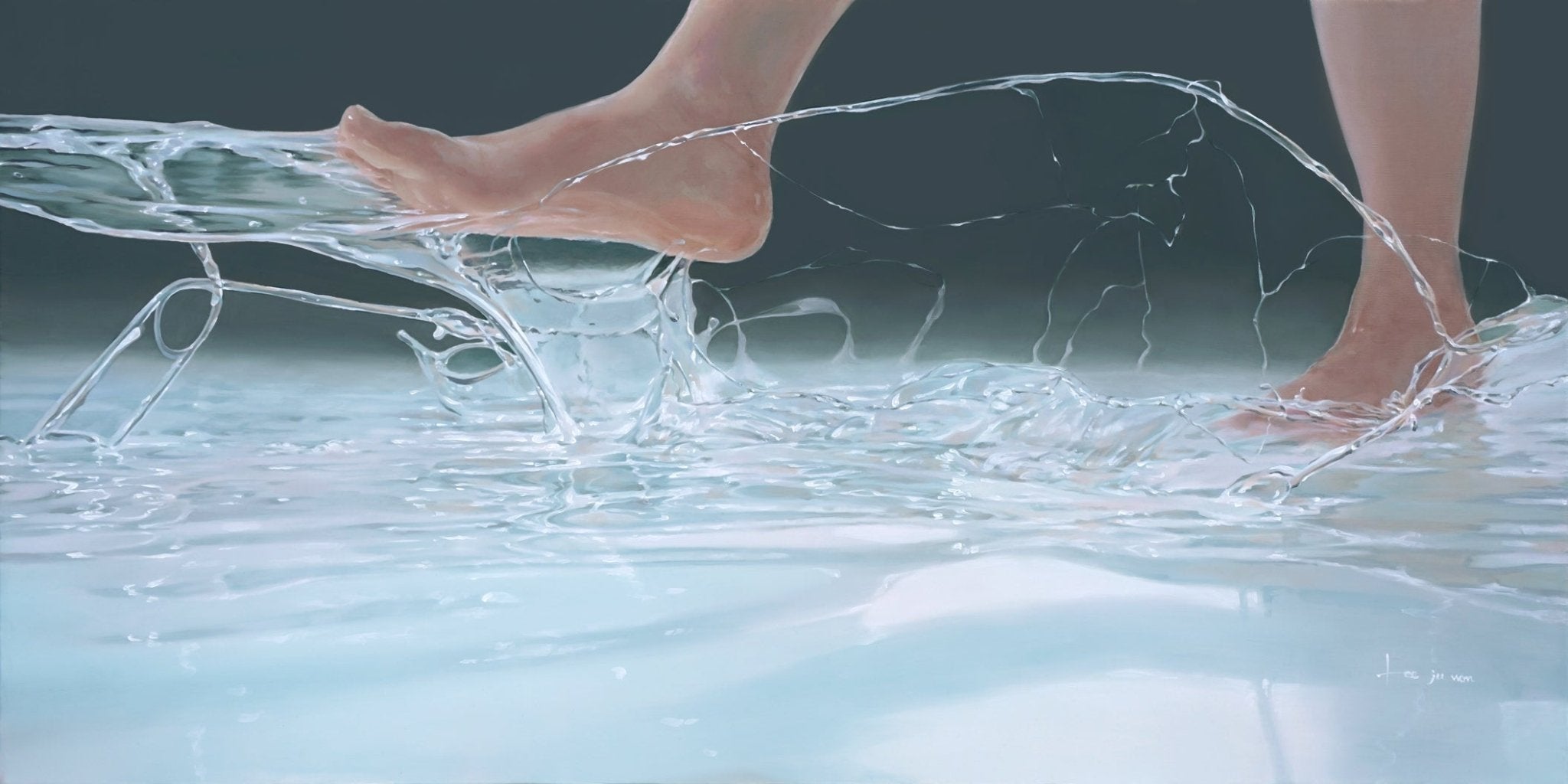 korean art, Walk (w-3) - DOKHBI ARTWORKS Lee ju won Painting