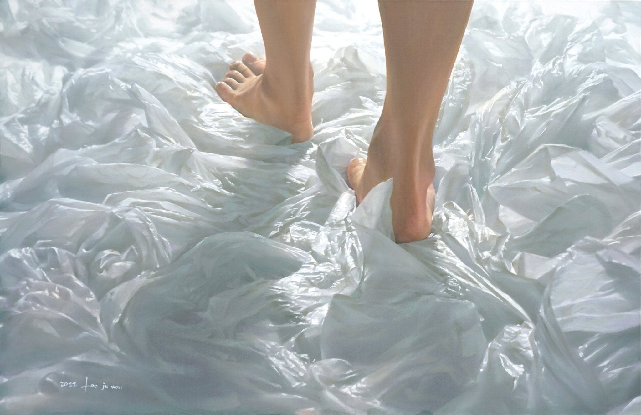 korean art, Walk (w-3) - DOKHBI ARTWORKS Lee ju won Painting