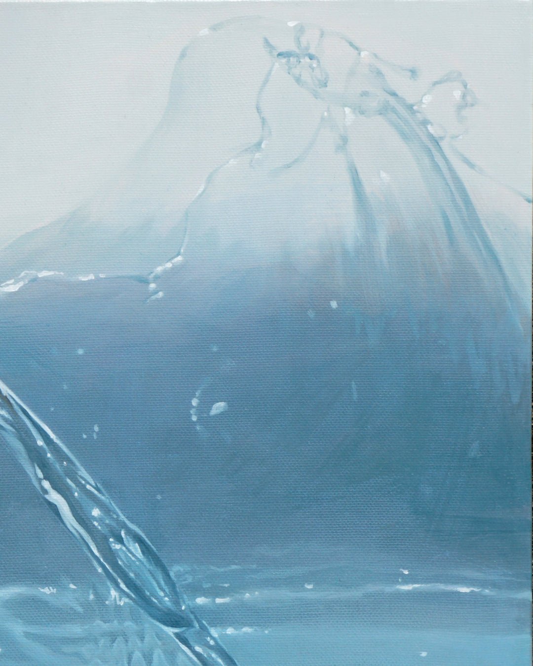 Walk (w-3) surface detail - Oil on Canvas by Lee Ju Won, Korean fine art 2025