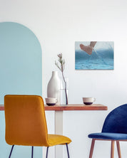 Walk (w-3) by Lee Ju Won displayed in modern living room, original Korean painting 2025