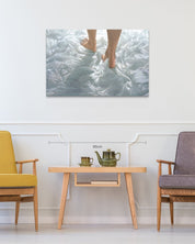 Walk (w-3) II size reference 100x65.2cm - original Korean painting by Lee Ju Won