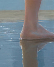 Walk (w-5) surface detail - Oil on Canvas by Lee Ju Won, Korean fine art 2025