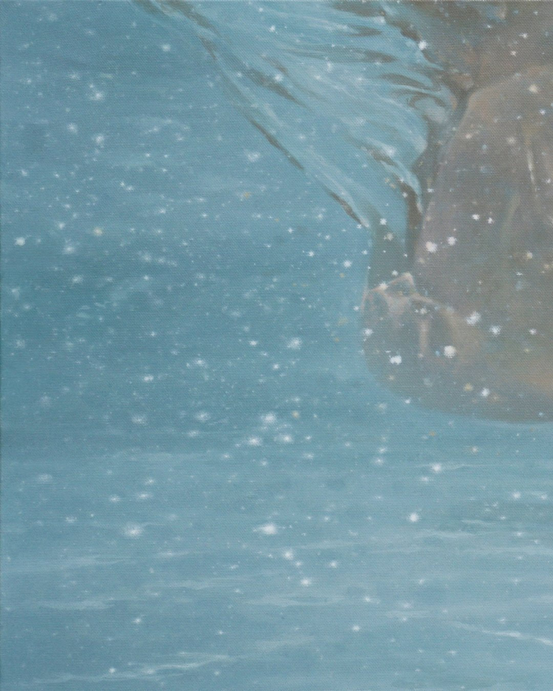 Walk (w-7) surface detail - Oil on Canvas by Lee Ju Won, Korean fine art 2025