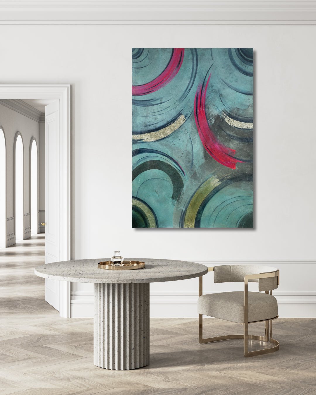 korean art, WAVE - DOKHBI ARTWORKS Mixed Media Painting