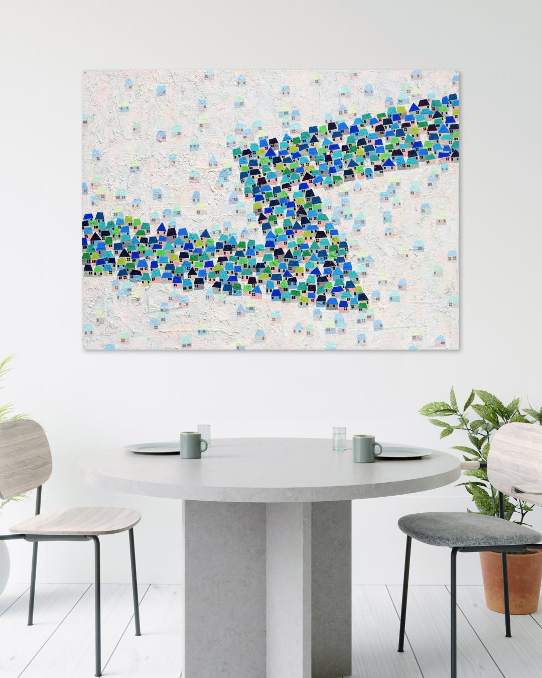 korean art, We are Crossing the New River 2 - DOKHBI ARTWORKS Mixed Media Youyeong Seo