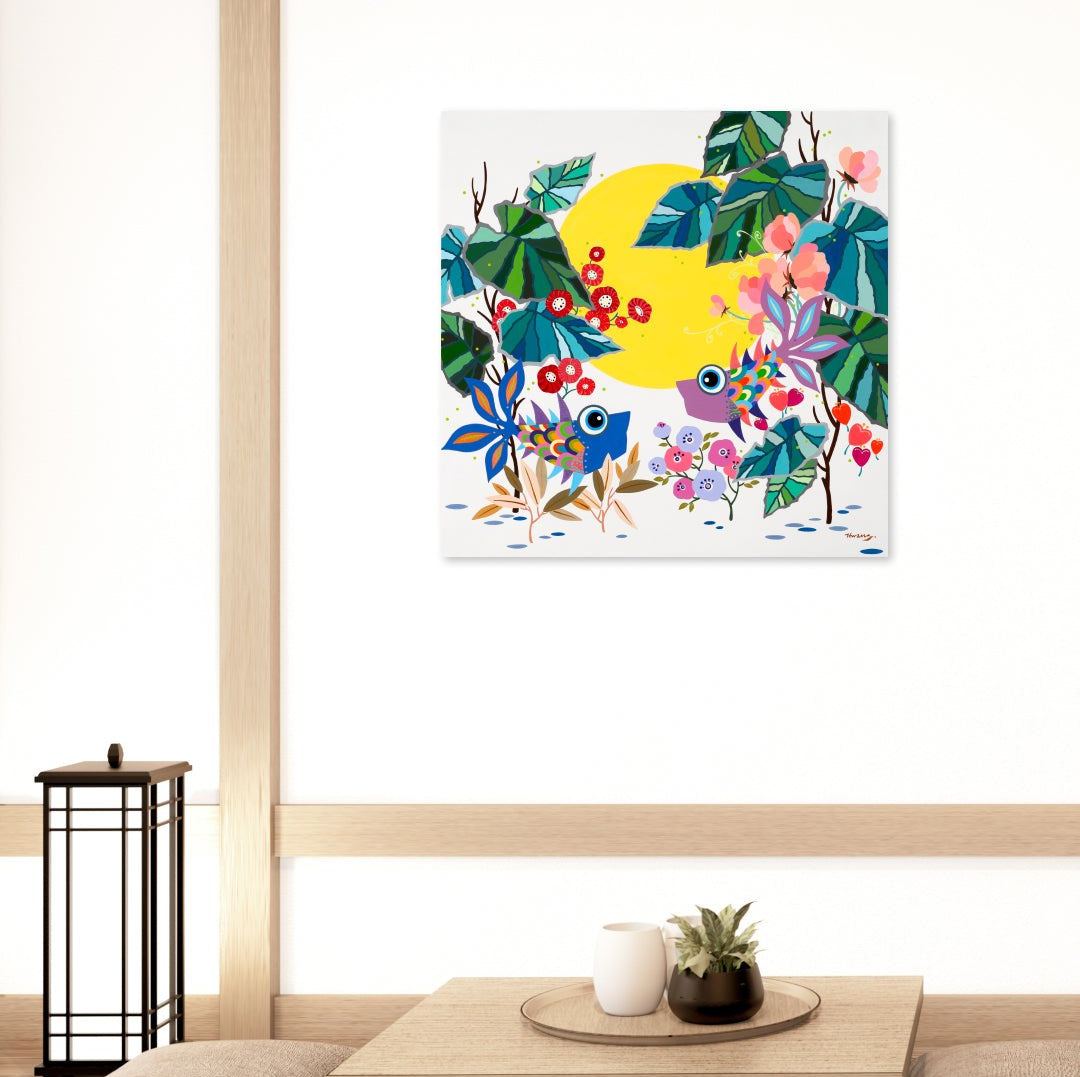 korean art, Whispers of love - DOKHBI ARTWORKS Hwang Jeong Hee Painting