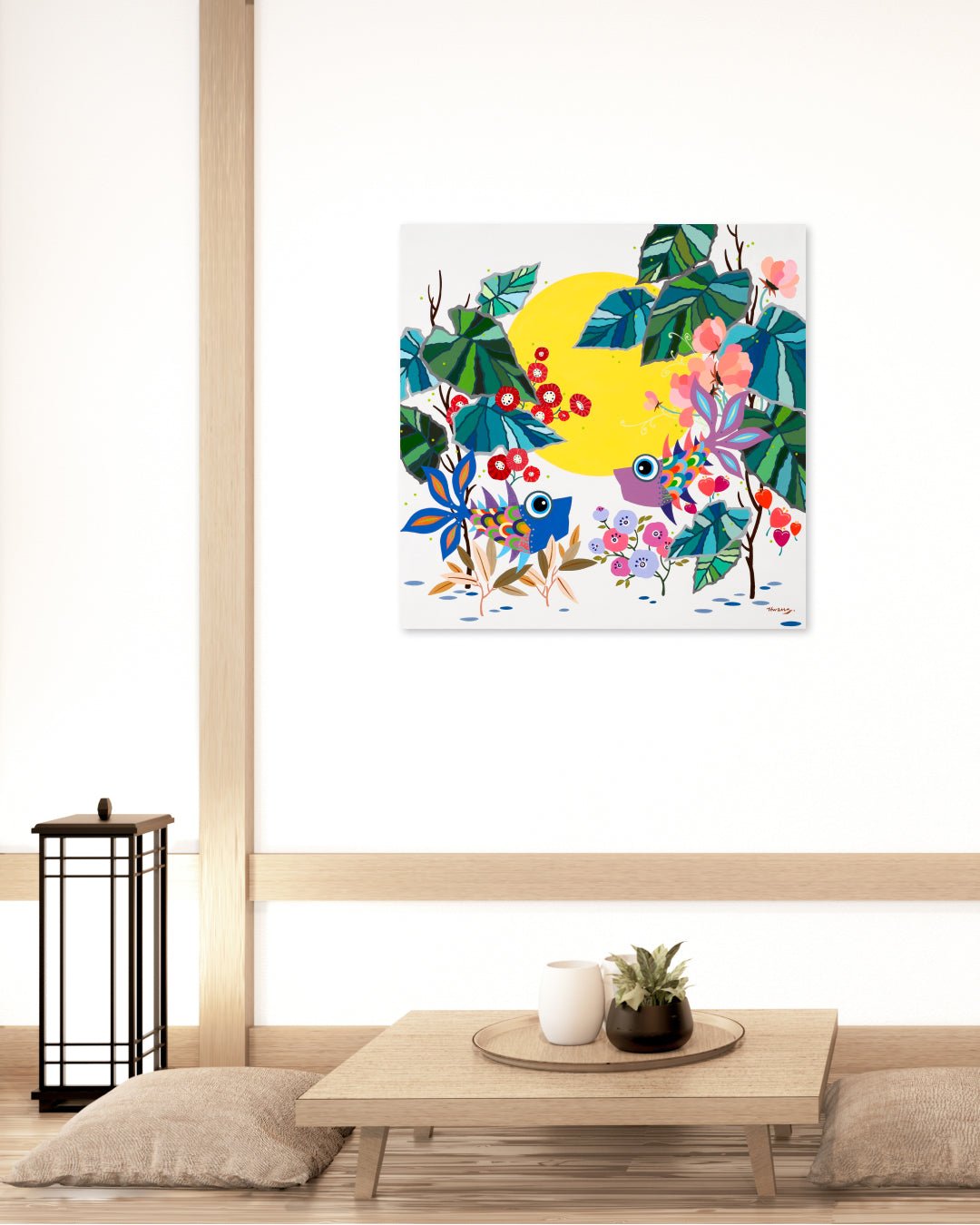 korean art, Whispers of love - DOKHBI ARTWORKS Hwang Jeong Hee Painting