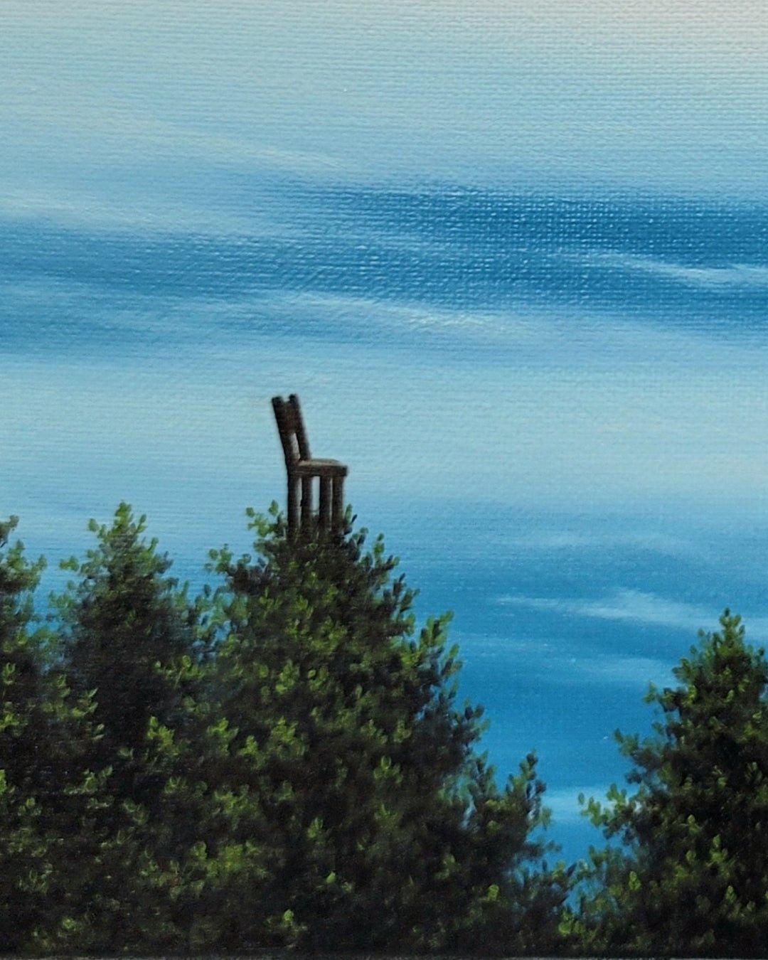 korean art, Wooden Chair - DOKHBI $1000 ARTWORKS Min Yul ARTWORKS dokkaebi dokebi k - art Wooden Chair close - up detail, brushwork texture by Korean artist Min Yul DOKHBI