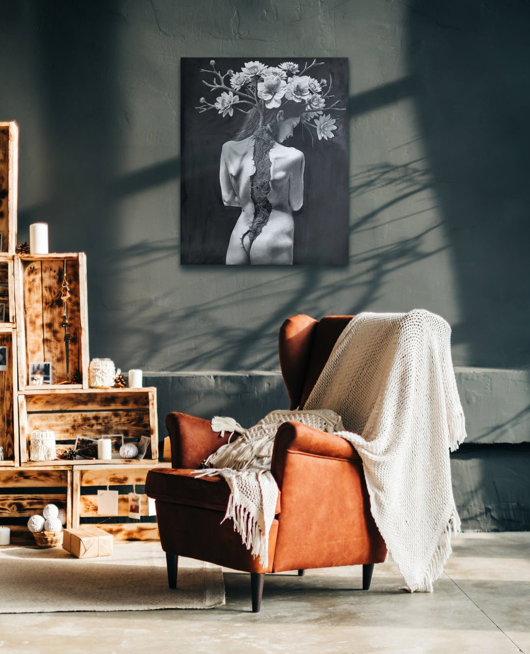 korean art, Wounds in Bloom - DOKHBI ARTWORKS Hyun Woo Lee PaintingARTWORKS