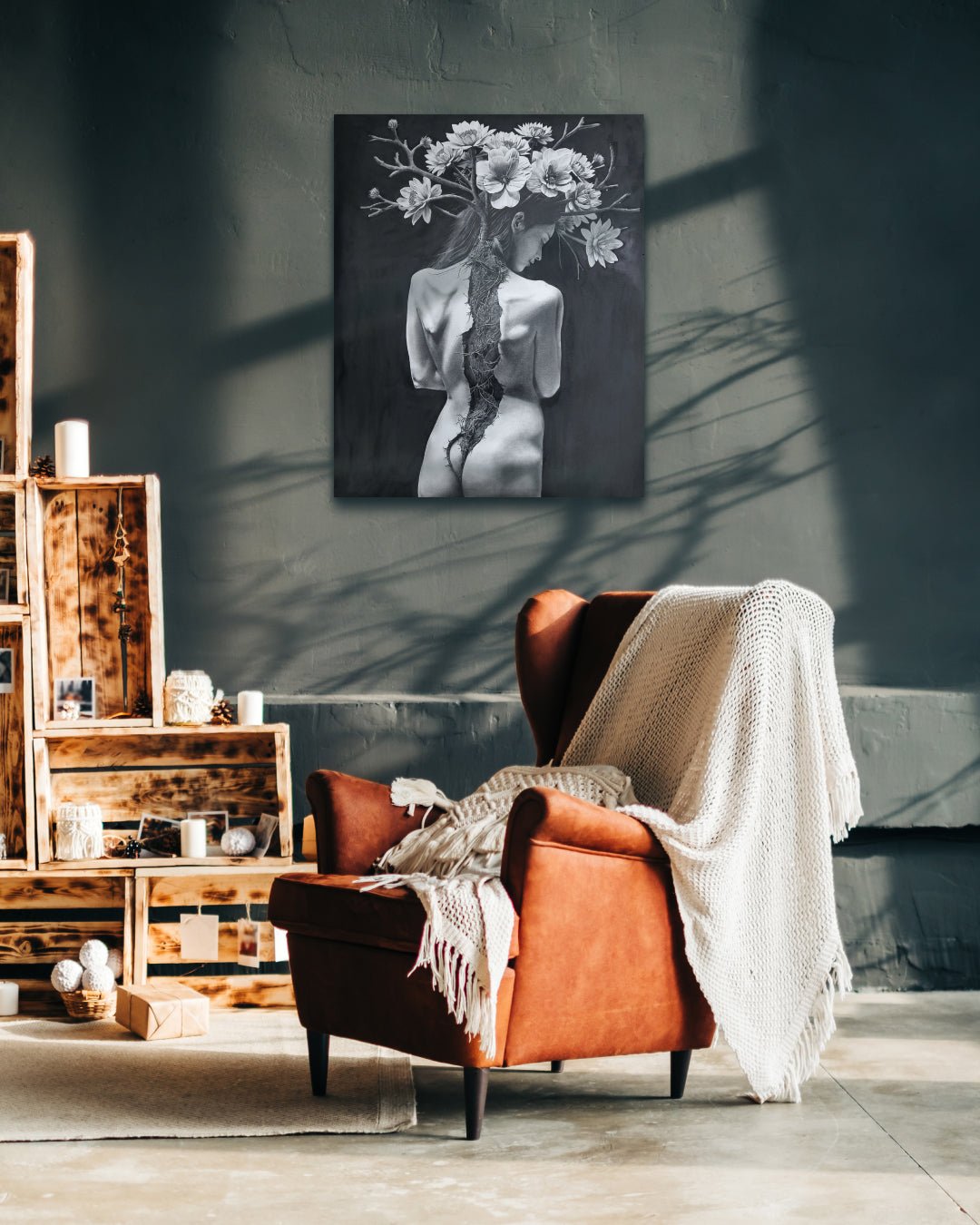 korean art, Wounds in Bloom - DOKHBI ARTWORKS Hyun Woo Lee PaintingARTWORKS